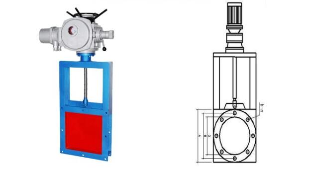 電動方形閘板閥如何安裝、結(jié)構(gòu)圖