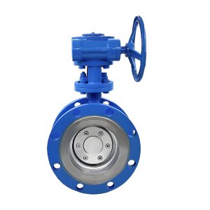 耐高溫硬密封法蘭蝶閥D343H-16C，DN100