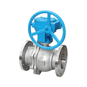 Q341F-16P DN50，DN100不銹鋼渦輪法蘭球閥